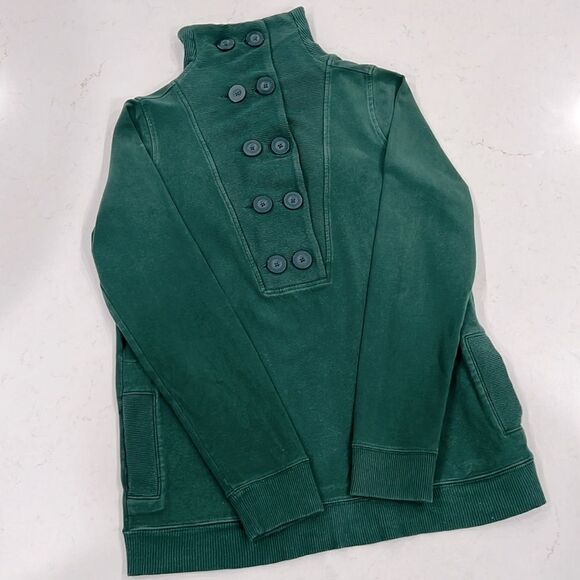Banana Republic Tops - Banana Republic Stretch Green Sweater Women's Medium Top Sweatshirt